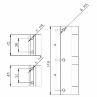 cerniera a doppio pettine disegno tecnico